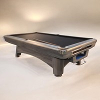 Nouvelle table en ardoise commerciale moderne de luxe avec pieds en bois massif et coussins en caoutchouc Table de billard de billard