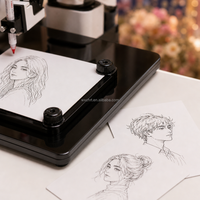 Robot artiste dessinateur de portraits à bras robotisé pour stand d'exposition, machine robotique interactive pour événements commerciaux
