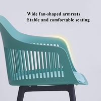 Chaise en plastique à bras, vente chaude, échantillon gratuit, chaise en plastique avec accoudoirs pour intérieur et extérieur, cuisine, restaurant, salon, jardin