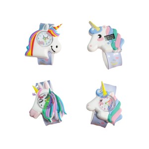Montre à clipser pour enfants avec motif d'animaux de dessin animé, montre à quartz avec design licorne, chat, mouton, singe, montre à clipser <span class=keywords><strong>en</strong></span> silicone pour garçons et filles - Product Image 3