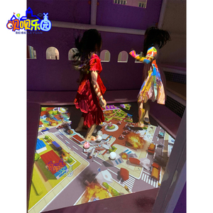 Tùy chỉnh khả năng thích ứng cao trong nhà tương tác chiếu Trampoline thiết bị <span class=keywords><strong>AR</strong></span>/VR/MR trung tâm mua sắm thương mại Naughty Castle Laser - Product Image 4