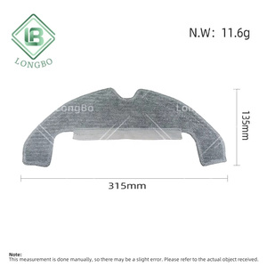 Remplacement de chiffon de vadrouille en microfibre lavable adapté aux accessoires de pièces de rechange d'aspirateur robotique Xiaomi <span class=keywords><strong>Dreame</strong></span> <span class=keywords><strong>D10s</strong></span> Plus - Product Image 6