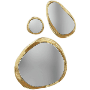 Decorazioni per la casa di lusso in metallo oro opere d'arte contemporanea appesa libera combinazione di specchio Halo arte della parete progettato in stile Art <span class=keywords><strong>déco</strong></span> - Product Image 6