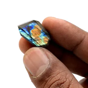 Perlas para joyería haciendo tallado herramientas natural facetado perlas de gota de cristal natural facetado bandas labradorita cuentas de piedras preciosas - Product Image 1