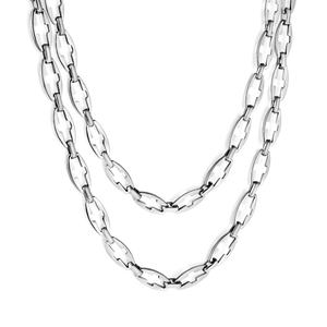 Collier ras du cou personnalisé en acier inoxydable plaqué or, chaîne cubaine, chaîne croisée, idéal pour cadeau de bijoux DIY - Product Image 6