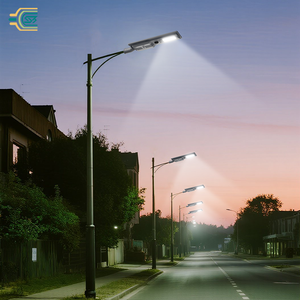 Hk Mistai iluminación alimentada por energía solar a prueba de agua Ip65 Led 12000Lm 75W Sensor Mppt aluminio al aire libre todo en una lámpara de luz de calle solar - Product Image 3