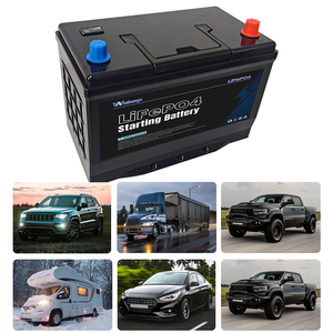 12V 80Ah LiFePO4 SUV 启动电池，适用于低温启动或高用电负载，免维护 1000CCA 启动电池 - Product Image 1