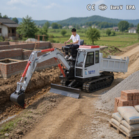 Excavatrice sur chenilles de 5 tonnes, camion benne diesel pour le transport agricole et sur terrains accidentés