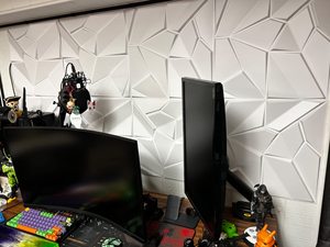 畅销防水酒店Pvc覆层墙面装饰方形Pvc室内3D墙板中国 - Product Image 3