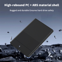 Casing Hard Disk Eksternal 2.5 Inch USB 3.0 SATA III 5Gbps HDD SSD Mobile Disk Enclosure dengan Caddy USB 2.0