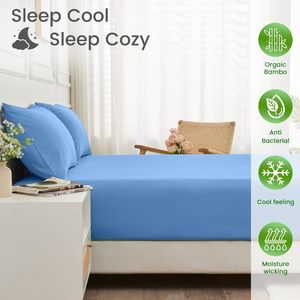 100% Bamboo Solid <strong>King</strong> Duvet Cover Set 300TC Sateen Weave Eco-Friendly Soft Smooth Luxury Hotel-Style Custom <strong>Size</strong> Wholesale - Product Image 5