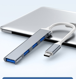 <strong>USB</strong>-C Hub Adapter with 4 High-Speed Ports for PC Laptop &amp; Mobile <strong>Devices</strong> Silver &amp; Grey <strong>USB</strong> 2.0 <strong>Interface</strong> - Product Image 2