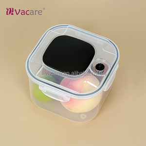 Vacare Save Kitchen Space Nestable Design Empilable Style Stock Aliments Frais Multifonctionnel Carré Stockage Alimentaire Couvercle Sous Vide 800ML - Product Image 6