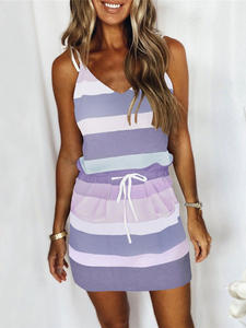 Robe sans manches pour femmes vêtements 2024 été vacances pull plage robe d'été femme mode coréenne mince Sexy robe courte - Product Image 3