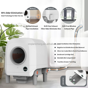 Großes, selbstreinigendes, intelligentes Katzenklo mit Luftzirkulation für mehrere Haustiere, App-Steuerung, automatisches Katzenklo - Product Image 2