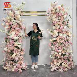 SMOOTH - Arco de Flores de Seda Rosa al por Mayor, Tela para Fondo de Arco, Flores para Decoración de Bodas - Product Image 2