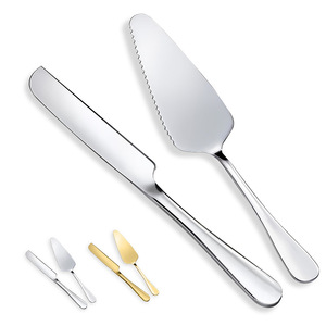 Juego de cuchillo y espátula para pastel de acero inoxidable, cuchillo para queso y pan, juego de herramientas para hornear, cuchillo y espátula para mantequilla, acero inoxidable - Product Image 3