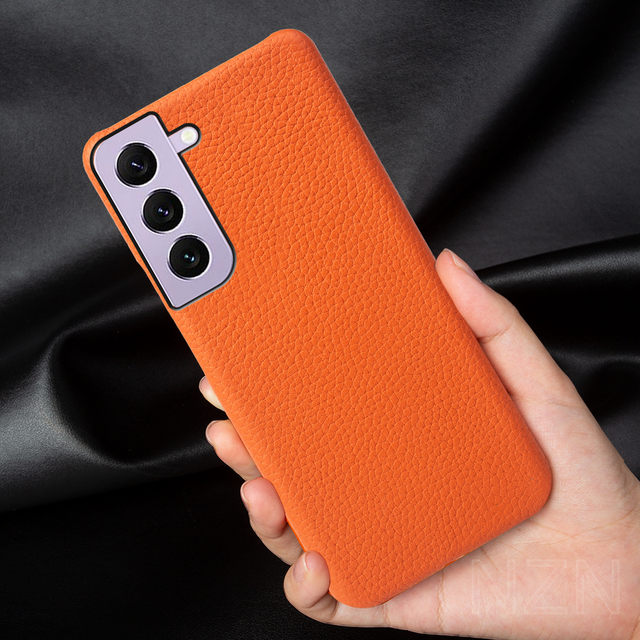 Real Leather Phone Case for Samsung Galaxy S24 Ultra S23 Plus Soft Leather Case