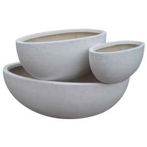 Maceta de fibra de vidrio ecológica inteligente, macetas de jardín con forma, ligera, duradera, moderna, entrega rápida, fábrica de Vietnam, hogar al aire libre - Product Image 4