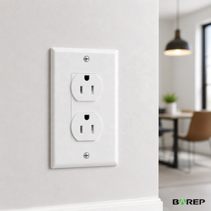 Receptáculo Dúplex BAREP CULus 15A 125V NEMA 5-15R Resistente a Manipulaciones, Contactos de Latón Resistente, UL94 V2 PC para Uso Residencial en EE. UU. - Product Image 2