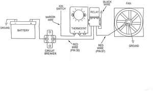 <span class=keywords><strong>Kit</strong></span> de cable de relé de Control de termostato de coche con Sensor de sonda de temperatura para ventilador de radiador eléctrico ajustable de 12V - Product Image 2