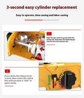 Réchaud à gaz portable en acier pour cuisine extérieure, brûleur au propane et au butane, résistant au vent, avec étui de transport