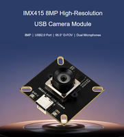 Modul Kamera USB Resolusi Tinggi IMX415 8MP, Chip Sensor IMX415, Port USB2.0, Mikrofon Ganda Terpasang, Bebas Distorsi