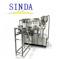 Machine automatique compacte pour sachets à bec verseur, pour savon liquide, eau pure, capacité 500 ml, faible entretien pour la production de petites séries