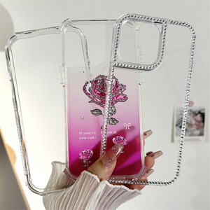 <span class=keywords><strong>Coque</strong></span> de téléphone portable <span class=keywords><strong>incassable</strong></span> 3 En 1 Sparkle Epoxy Beautiful Diamond Rose de haute qualité pour SPARK 40 PRO PLUS - Product Image 6