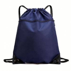 Sac à dos en polyester 210D avec cordon de serrage, poignée, logo personnalisé, pochette pour ordinateur portable, couleurs personnalisées - Cadeau promotionnel écologique pour la vente en ligne - Product Image 6