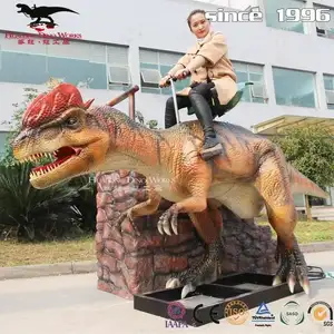 Taman Hiburan profesional zigong anak bisa dicuci animatronik naik dinosaurus