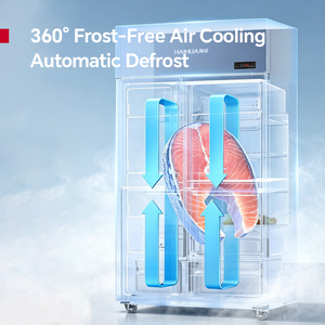Commercial Kitchen 4-Door Stainless Steel Refrigerator Freezer Upright for Restaurant Use Equipment BG1000-ZL01-SD Large Capacit - Product Image 2