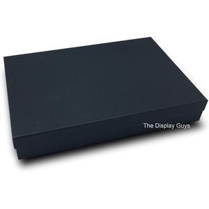 กล่องของขวัญ/กล่องใส่เครื่องประดับทำจากกระดาษคราฟท์ พร้อมแผ่นสำลีและฝาปิด - สีดำด้าน สามารถปรับแต่งได้ตามต้องการ - Product Image 2