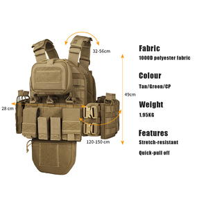 เสื้อเกราะกันกระสุนแบบตาข่าย Molle สำหรับอุปกรณ์โรงงาน - Product Image 4