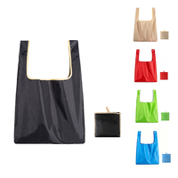 Sac fourre-tout pliable écologique personnalisé avec logo (MOQ 1) – Sacs de courses réutilisables et pliables pour l'épicerie et les supermarchés, faciles à transporter