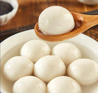 Süße Klebreisbällchen Handgemachte Tangyuan Großhandel Klebreisbällchen mit Zuckerfreier Schwarzer Sesamfüllung