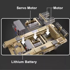 Cada C61003 War Remote Control T90 Tank Technical Model Compatible Army <strong>Bricks</strong> DIY Sets WW2 Military Toys Building <strong>Blocks</strong> - Product Image 3