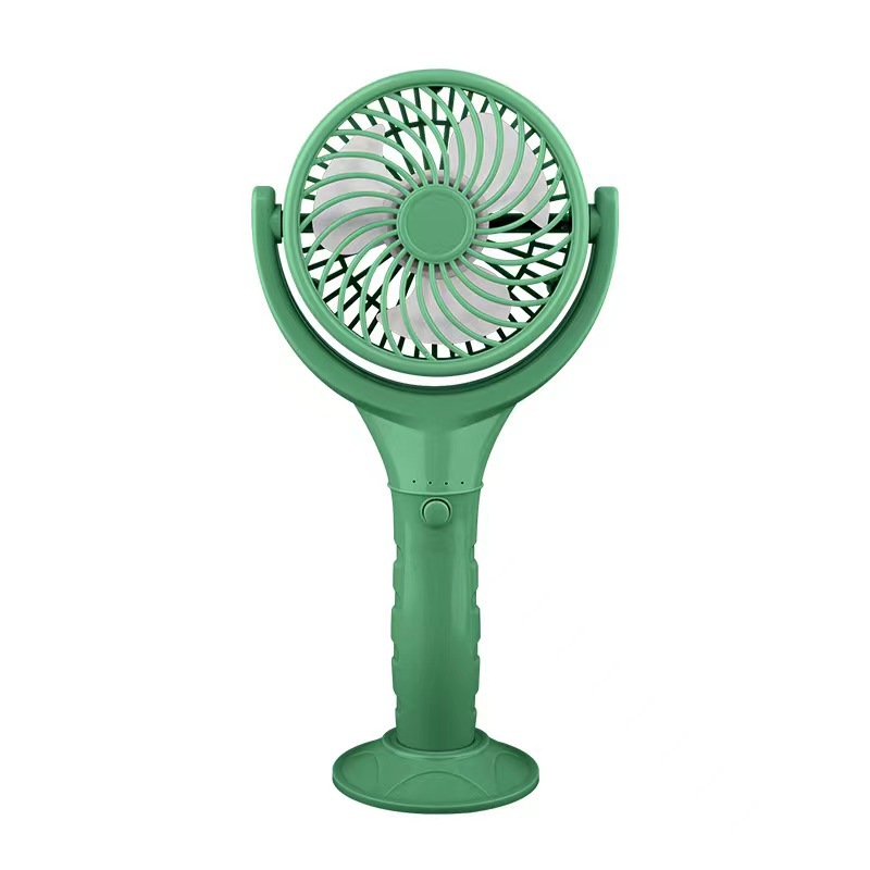 High-powered handheld desktop fan - green