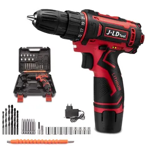 12V Power Drill Kit with Battery and Charger, 3/8 inches Keyless Chuck, Variable Speed OEM Lithium cordless drill set