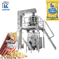 Machine d'emballage verticale automatique haute vitesse CE pour snacks (popcorn, riz, sel, chips de pommes de terre) avec ensachage sous film et injection d'azote