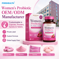 Probiotiques pour femmes en marque privée pour la santé vaginale et intestinale |   RC-14 GR-1 Formule 10-800B CFU/g Soutien de l'équilibre du pH OEM/ODM GMP
