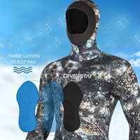 Kustom 3mm 5mm Yamamoto Neoprene Camo emas Titanium lapisan lapisan Gbs Spearfishing pakaian selam