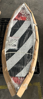 Planche de wakesurf Woowave OEM&ODM Pro Performance 56'' en fibre de verre avec pad de traction EVA pour le wakesurf derrière le bateau