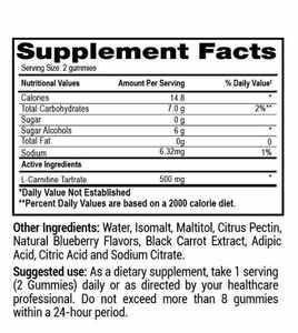 Fabrikpreis Schnellerer Stoffwechsel L-Carnitin Gummibärchen Vitamin Energie-Booster Gesundheitsprodukt Nahrungsergänzungsmittel - Product Image 5