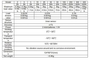 장력 압축을 위한 디지털 포스 게이지 고정밀 푸시 풀 테스터 실시간 피크 측정 5N - Product Image 6
