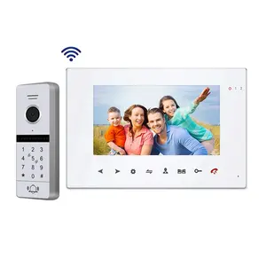 最新 Tuya APP Wifi 4 线 VDP 与 32GB sd卡录音移动应用程序远程控制 cctv 家庭安全系统