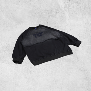 Sudaderas de Invierno de Punto Bordado con Cuello Redondo, 100% Algodón, Talla XL, Estampado Puff, Transpirables, Ecológicas, Extra Grandes, Lavadas - Product Image 4