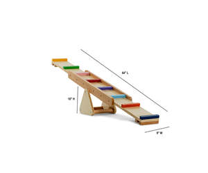 Planche d'équilibre en bois pour enfants, pour l'entraînement du système sensoriel, idéale pour la maternelle ou la maison, occasion d'anniversaire, utilisation murale - Product Image 2