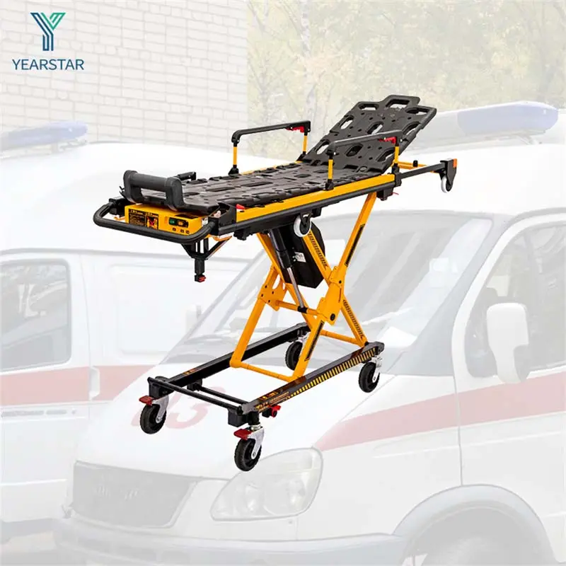 Güç tıbbi otomatik taşıma acil ambulans sedye yatak