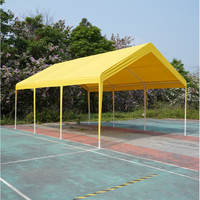 MEET JOY Abri de voiture pliable portable robuste 10x20 avec structure métallique, tente de garage extérieur pour stationnement de voitures OEM ODM